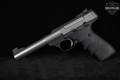 Browning Buck Mark Standard Stainless URX .22 LR Two-Tone Silver & Black in Very Good Condition Image 2