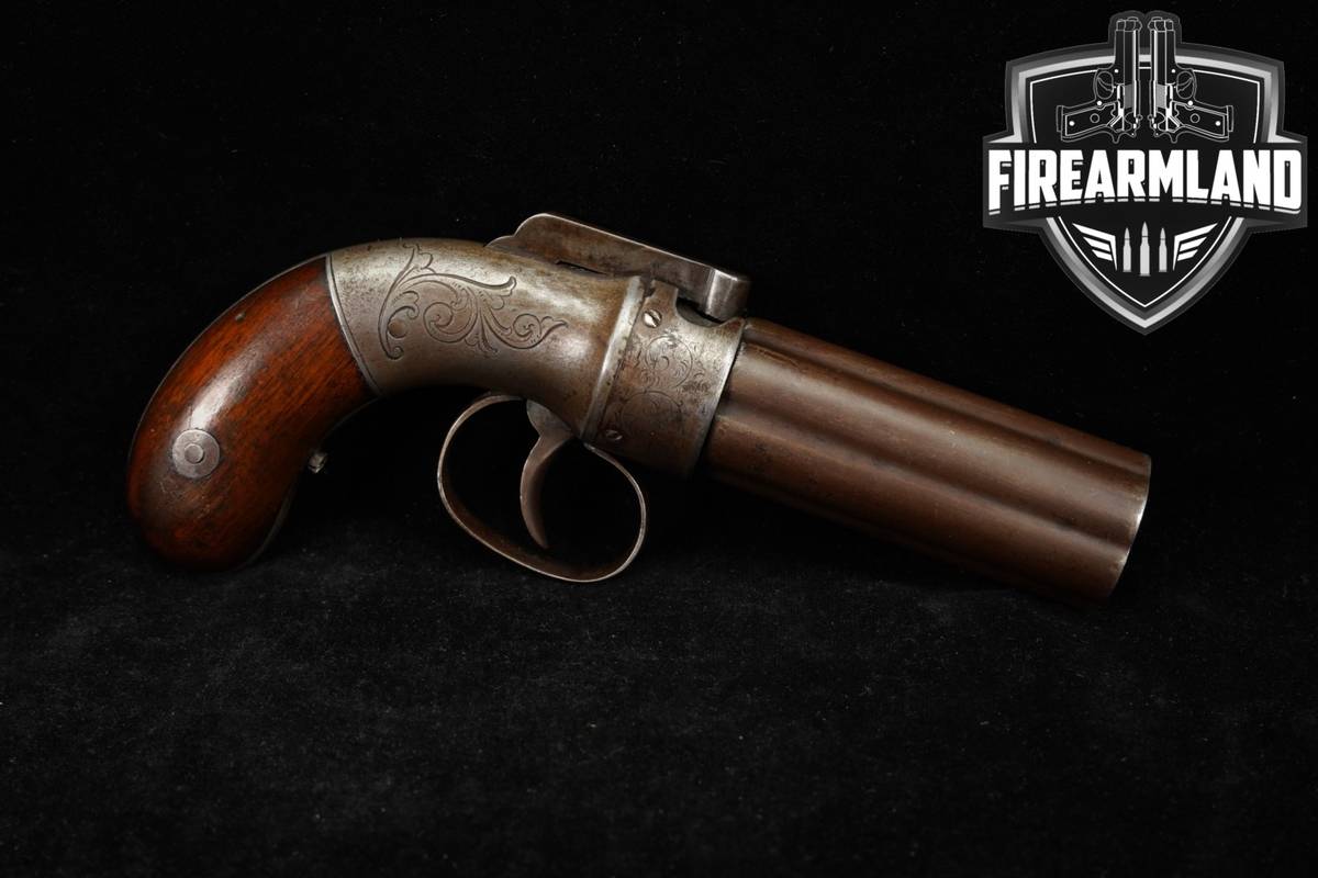 Allen & Thurber & Co Pepperbox Worcester Standard Fluted Barrel Cluster