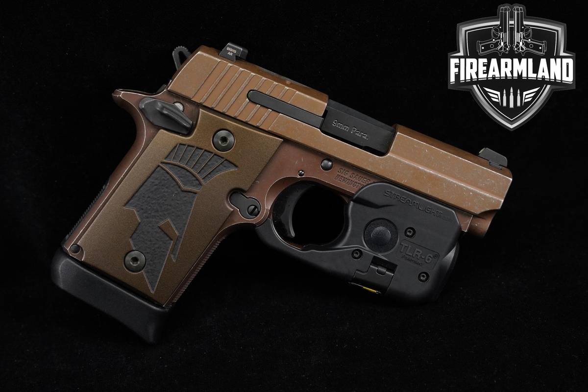 LIMITED Sig Sauer P938 Spartan II AMBI 9mm 1911 P-938 +2 MAGS & OG CASE