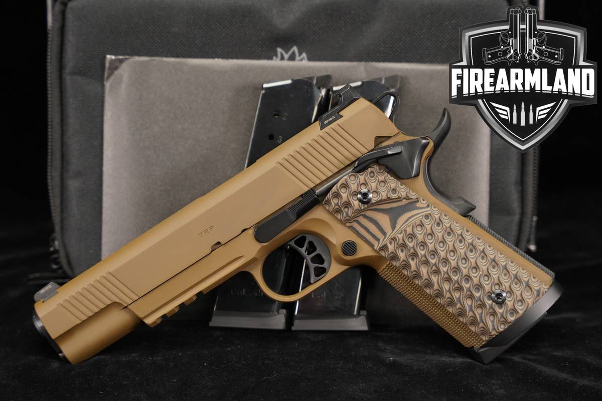 Springfield Armory 1911 TRP Rail 45 ACP 5" Coyote Brown +3 MAGS & ORIG CASE