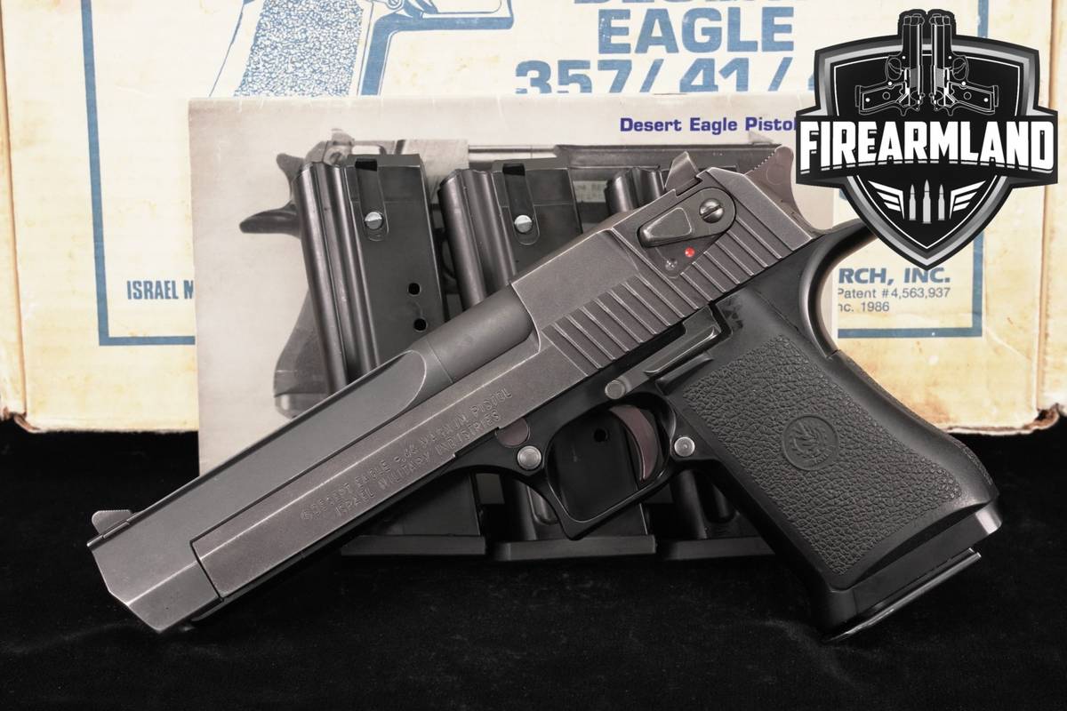 DEAGLE IMI Desert Eagle Mark 1 44 Rem Mag 6" Mk I +4 MAGS & ORIG BOX