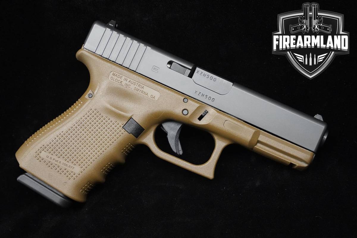 Glock 19 Gen4 FDE 9mm 4" Two-Tone Glock-19 G19 G-19 Gen-4 3MAGS & ORIG CASE