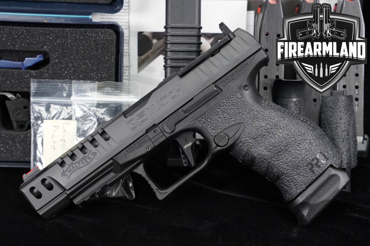 Walther PPQ Q5 Match M2 9mm Optics-Ready 5" GERMAN +FIVE MAGS & ORIG CASE
