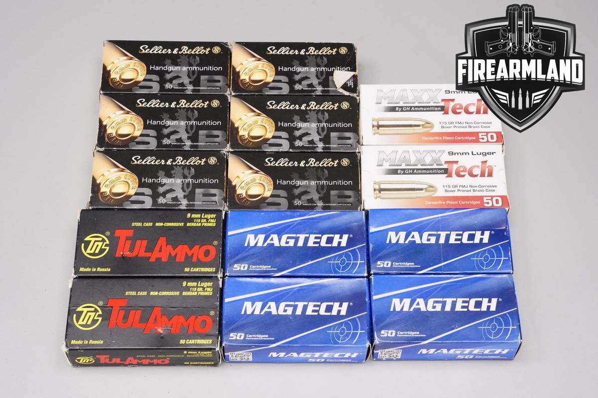 9mm Ammunition 9x19 Ammo 700 ROUNDS