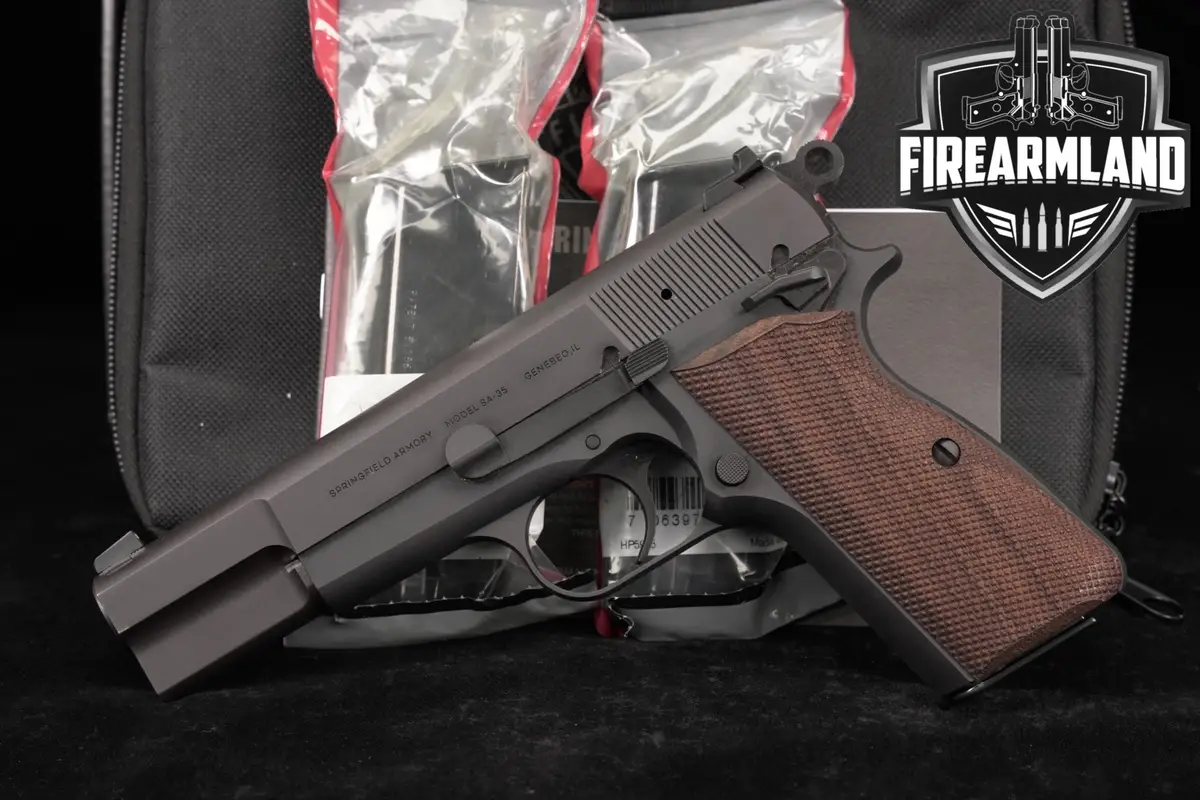 Springfield Armory SA-35 9mm 4.7 Blued Hi Power +3 MAGS & ORIG CASE