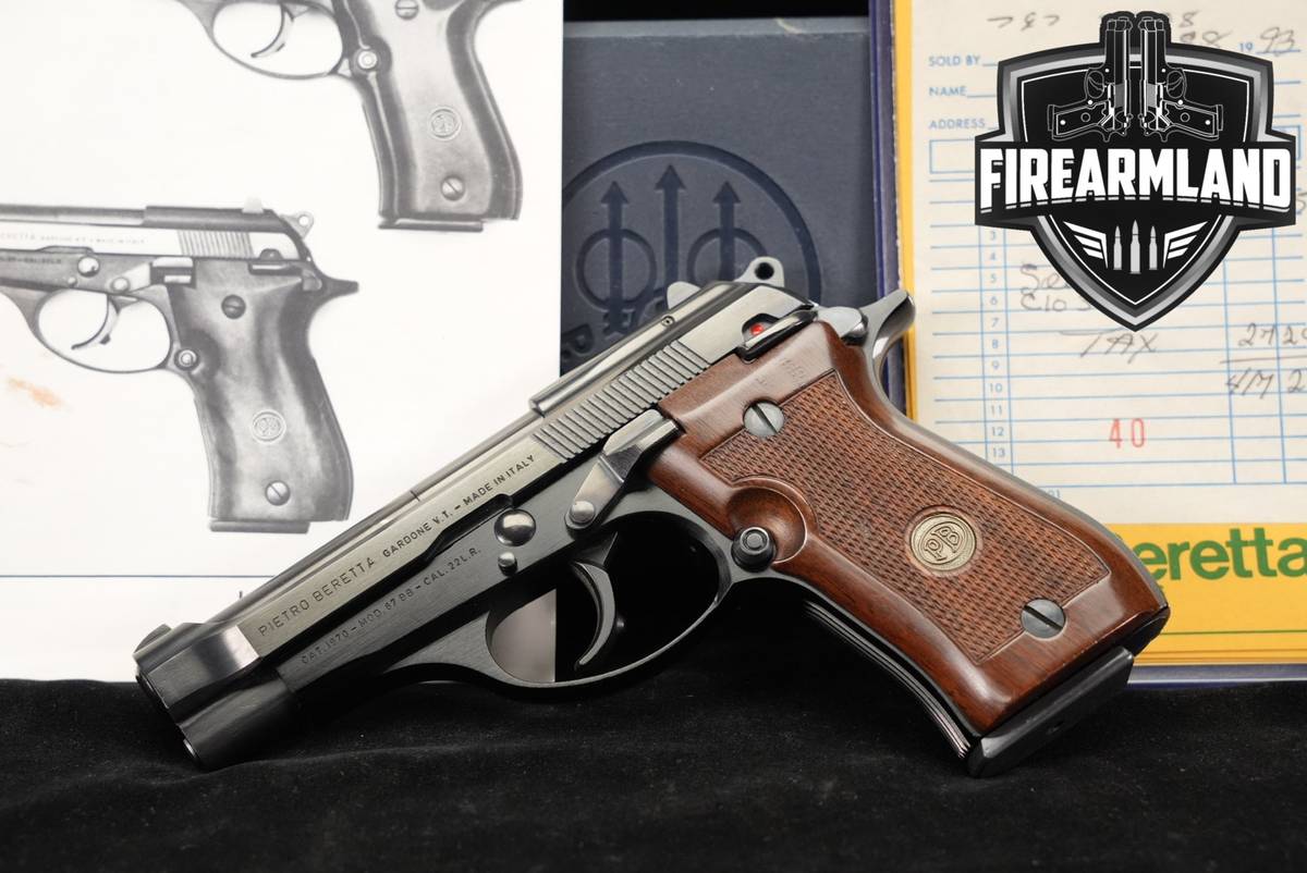 P Beretta Mod 87 BB Cheetah 22LR 3.8" Two-Tone M87 +ORIG CASE