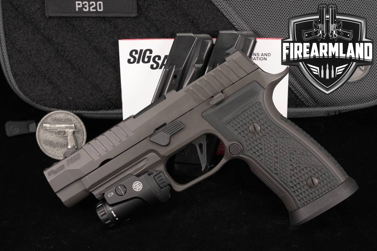 Sig Sauer P320 AXG Legion 9mm Optics-Ready COMP P-320 +3 MAGS & ORIG CASE