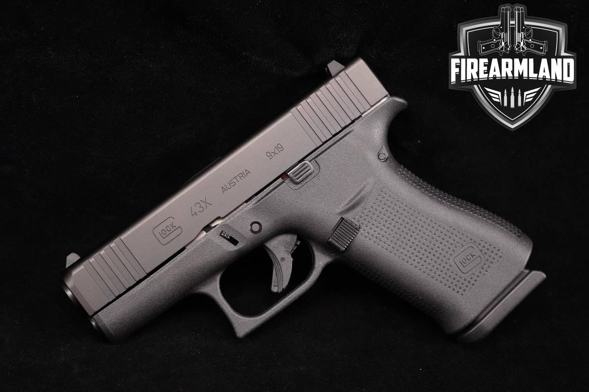 Glock 43X Slimline 9mm 3.4" Glock-43X G43X G43-X +4 MAGS & ORIG CASE