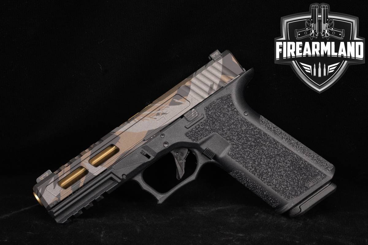 CUSTOM Polymer80, Inc 9mm 4.5" Two-Tone Camo Glock 17 G17 Polymer P80 P-80