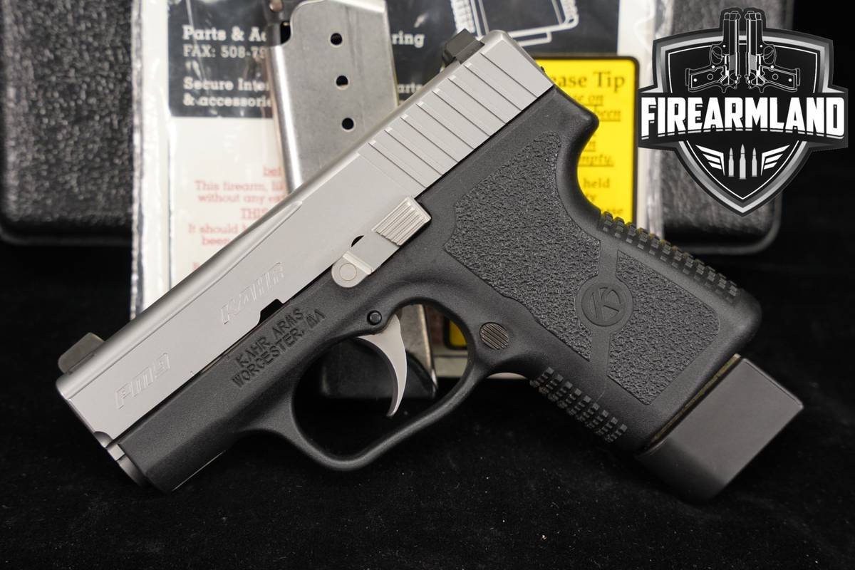 Kahr Arms PM9 Premium Series 9mm Two-Tone Stainless PM-9 +2 MAGS, ORIG CASE