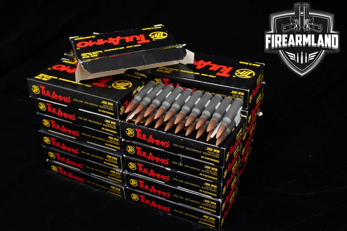 Tula 150gr FMJ Steel Case 308 Win ROUNDS