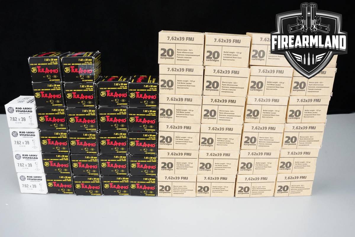 7.62x39 Ammo 762x39 Ammunition 1000 ROUNDS
