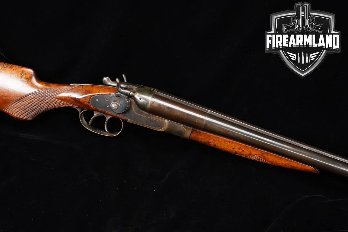 LATE 1890s Hopkins & Allen Hammer Double Gun 12-Gauge 2 3/4"