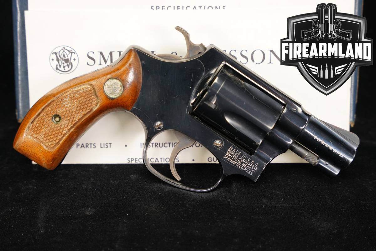 1968-1969 Smith & Wesson Model 36 No Dash 38 Special S&W Blued +ORIG BOX