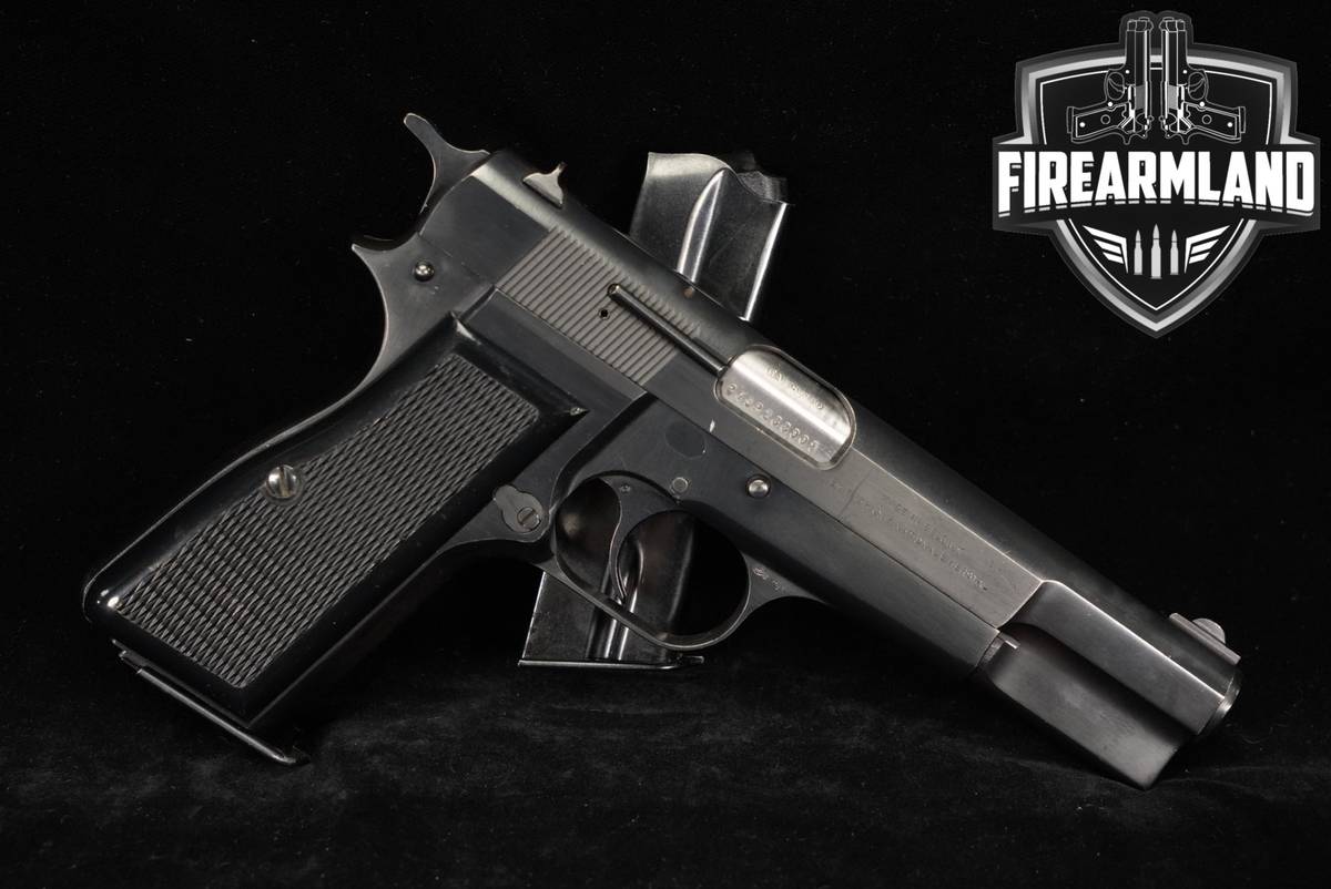 1981 Browning Hi-Power 30 Luger 4.75" Polished RARE CHAMBERING BHP +2 MAGS