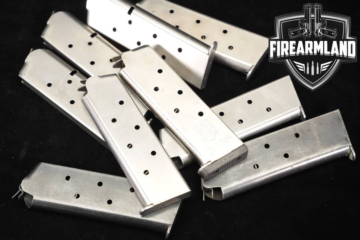 NINE (9) 1911 7 Round Magazines .45 ACP Mags