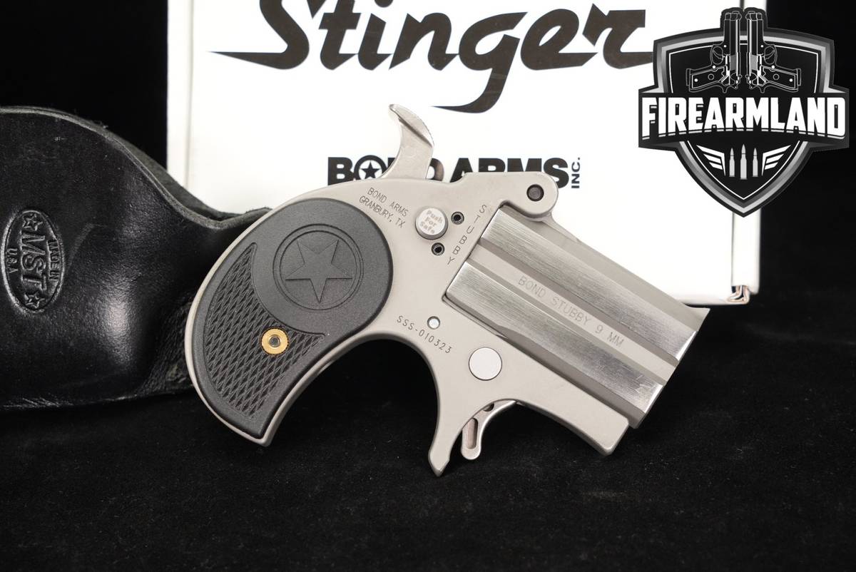 Bond Arms Stubby Rough Series 9mm 2.2" Stainless +ORIG BOX & HOLSTER