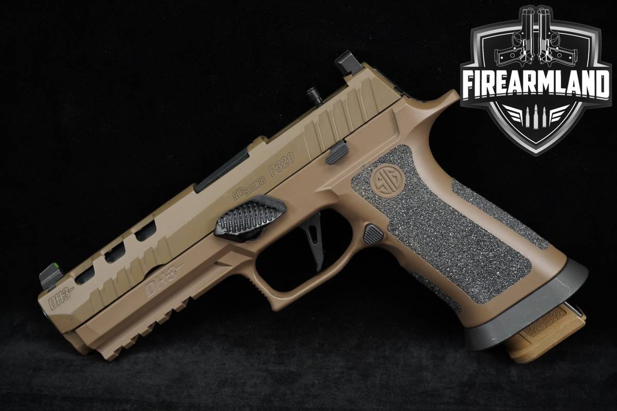 Sig Sauer P320-XFIVE DH3 Custom Works 9mm 5" Coyote P-320 +3 MAGS & CASE