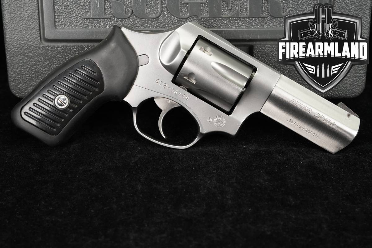 2001 Ruger SP101 357 Magnum 3" Brushed Stainless SP 101 +ORIG CASE