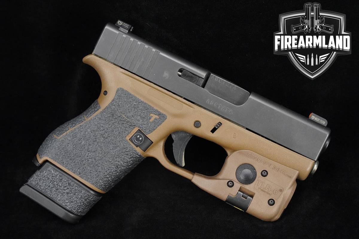 Glock 43 Streamlight TLR-6 Light/Laser 9mm Glock-43 G43 4MAGS & ORIG CASE
