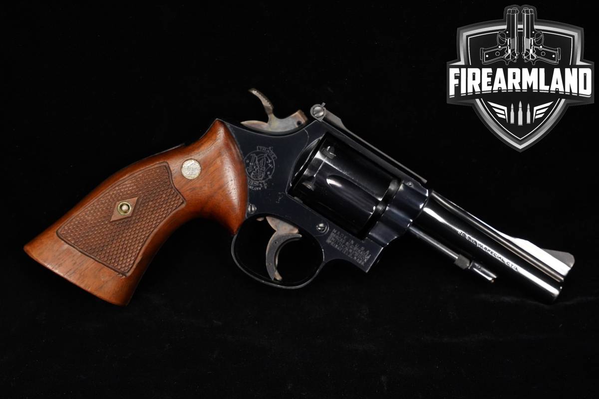1958 Smith & Wesson Model 15 Combat Masterpiece No Dash S&W 38 Special 4"