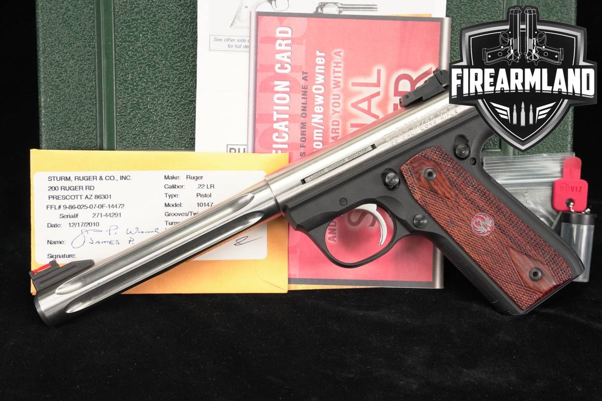 Ruger 22/45 Mark III Hunter RP 22LR Optics-Ready 6.5" +ORIG CASE