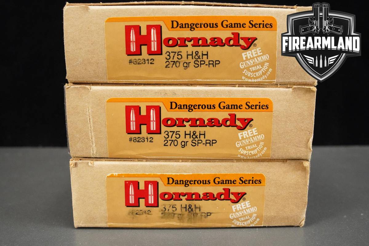 375 H&H Ammo 375-H&H Ammunition 60 ROUNDS