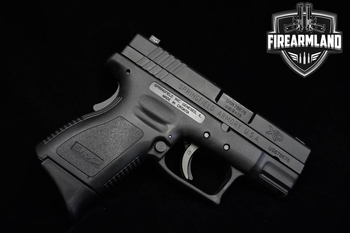 Springfield Armory XD-9 Sub-Compact 9mm 3" Springfield XD-9 XD9 +ORIG CASE