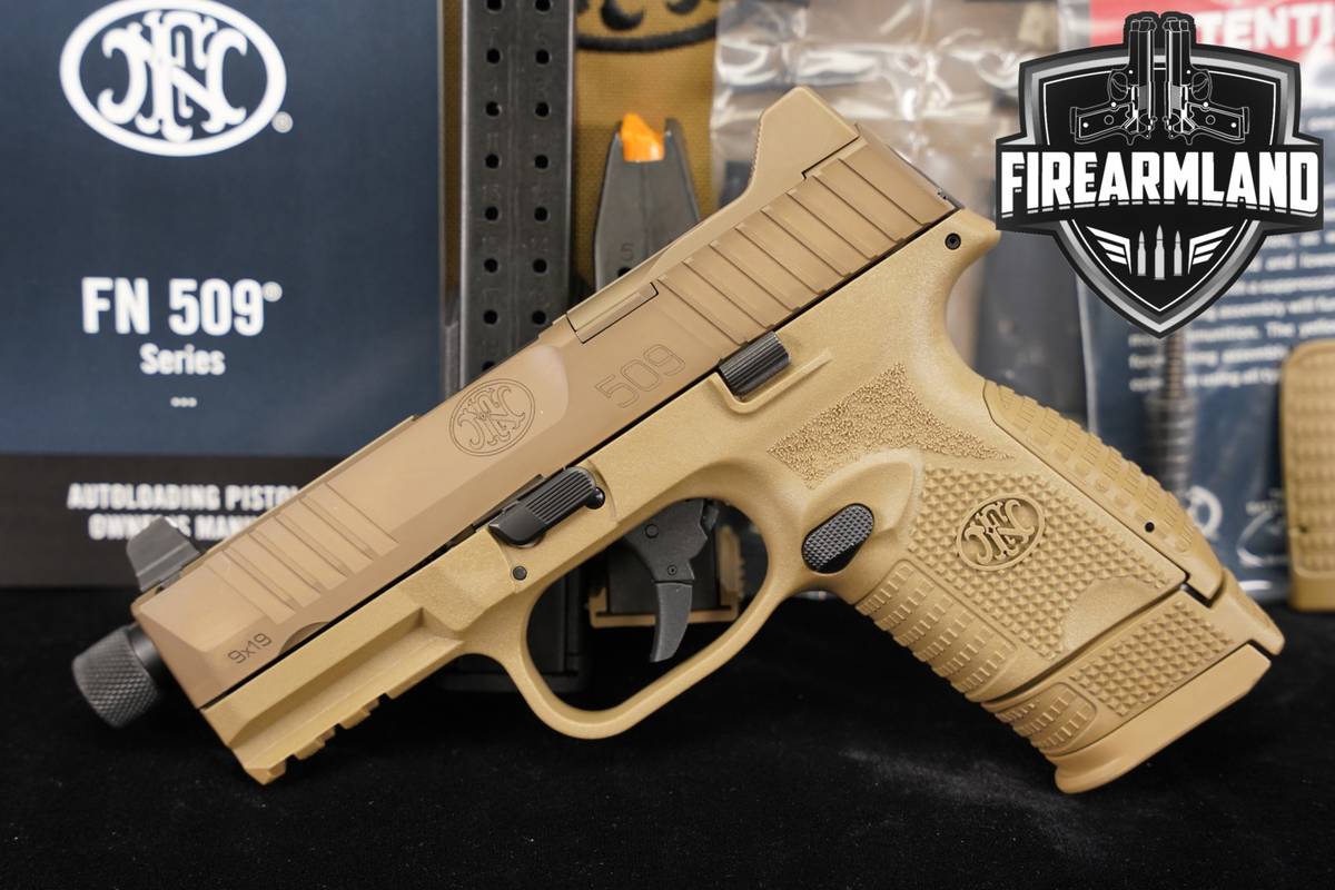 FN 509 COMPACT TACTICAL 9mm Optics-Ready 4.5" FDE +3 MAGS & ORIG BOX
