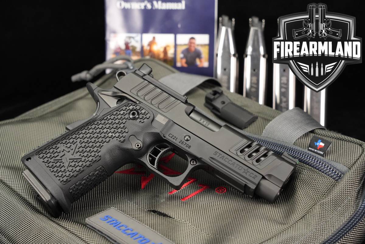 Staccato C2 DPO 9mm Optics-Ready 3.9" STI 1911 2011 +5 MAGS & ORIG CASE