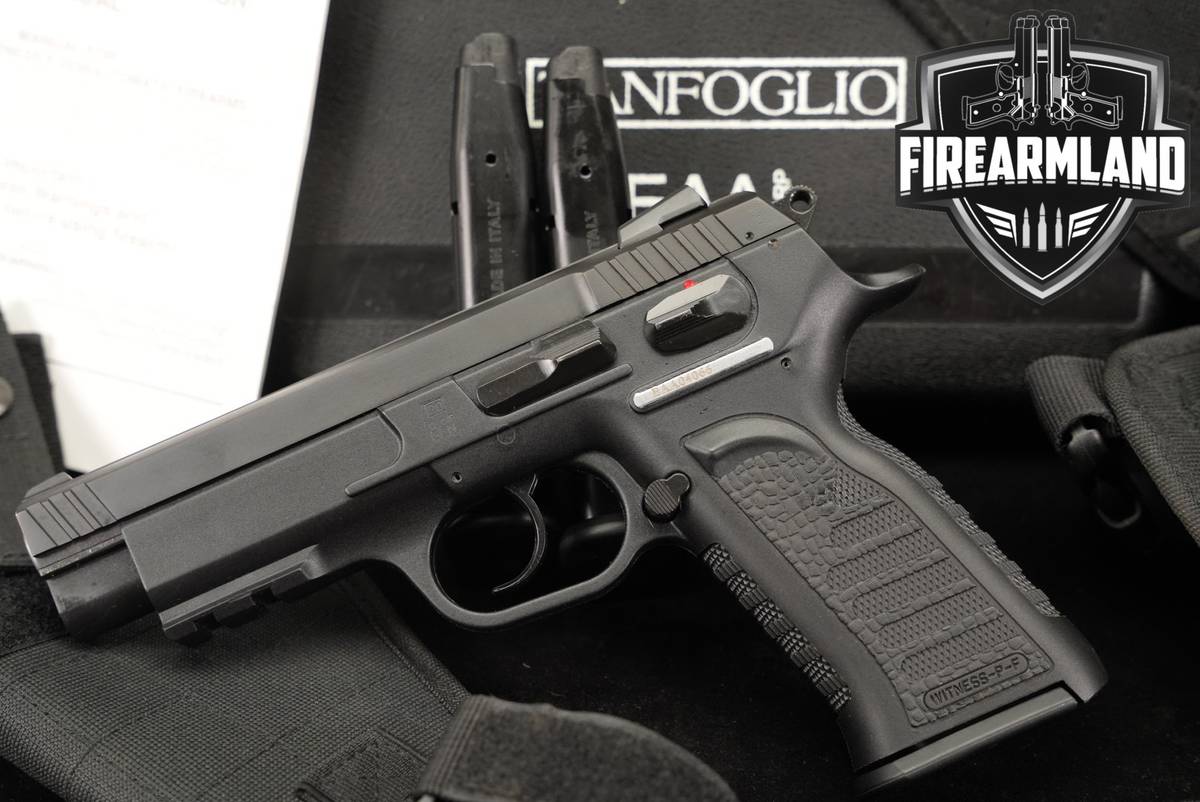 Tanfoglio Witness-P 10mm 4.5" WitnessP DA/SA ITALY +3 MAGS & ORIG CASE