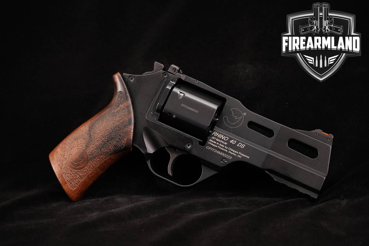 Chiappa Firearms Rhino 40 DS Standard 357 Magnum 4.0" Black Anodized DA/SA