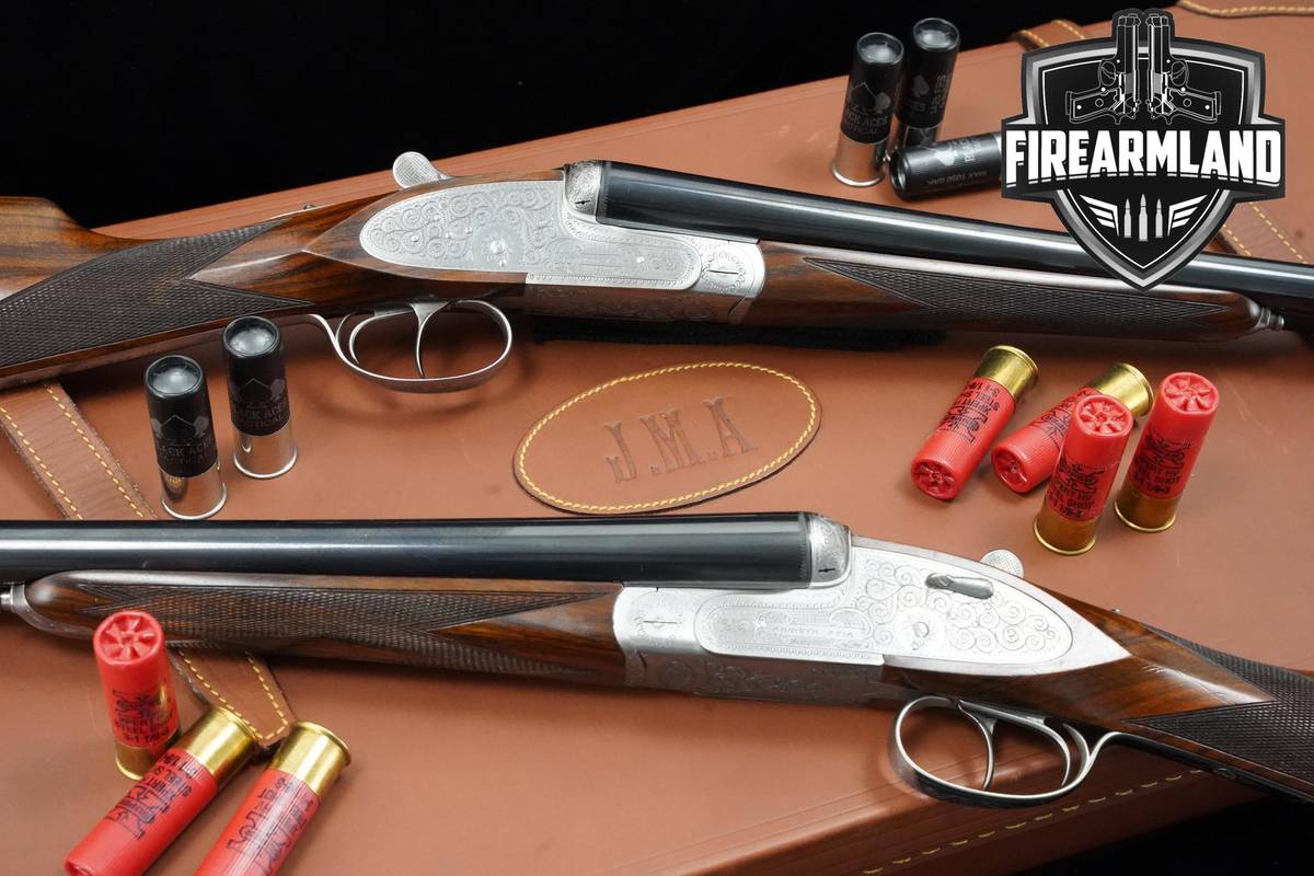 MATCHING PAIR Arrieta y Cia Model 557 H&H-Style Side-Lock 12 & 20 Gauge 28"