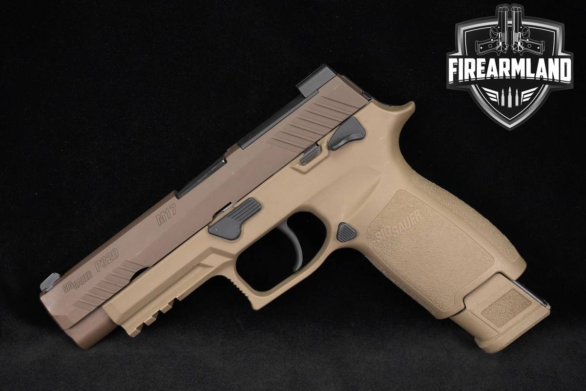 US ARMY Sig Sauer P320 M17 9mm M-17 P-320 4.7 Coyote Tan +4 MAGS