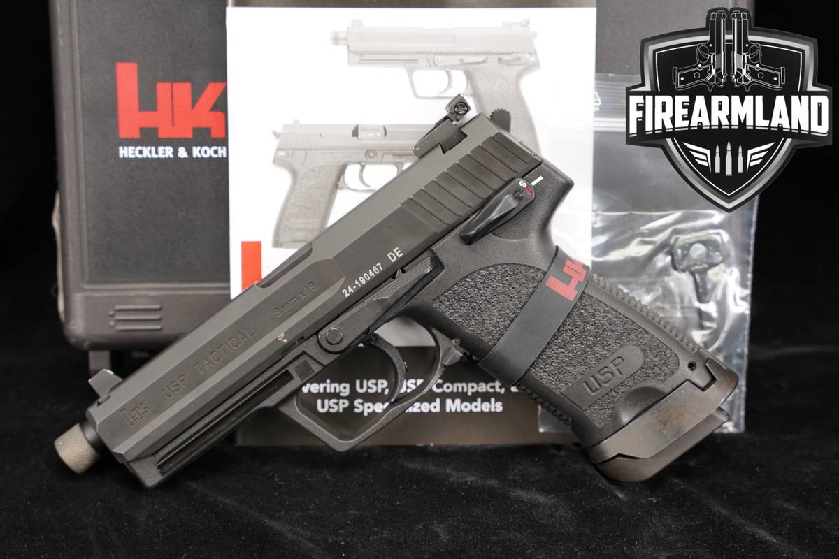 Heckler & Koch USP Tactical V1 9mm H&K THREADED +ORIG CASE