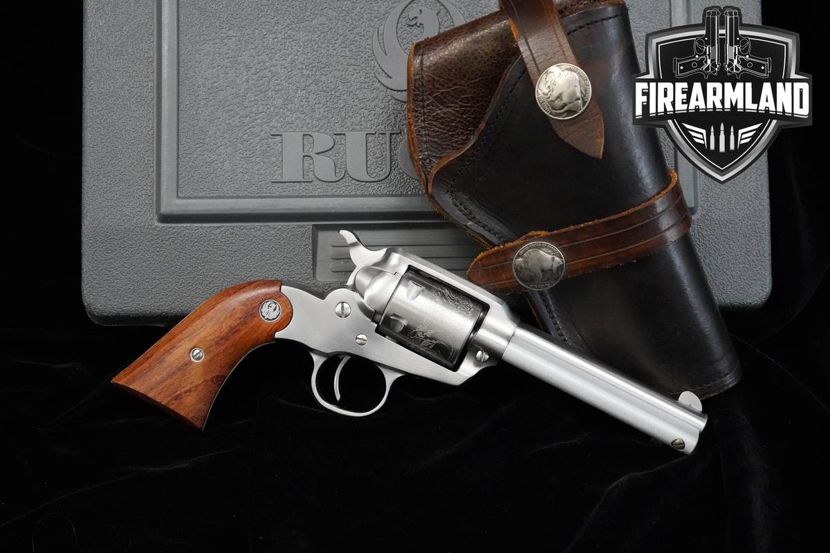 2009 Ruger New Bearcat 22LR 4.2" Satin Stainless Ruger +ORIG CASE & HOLSTER