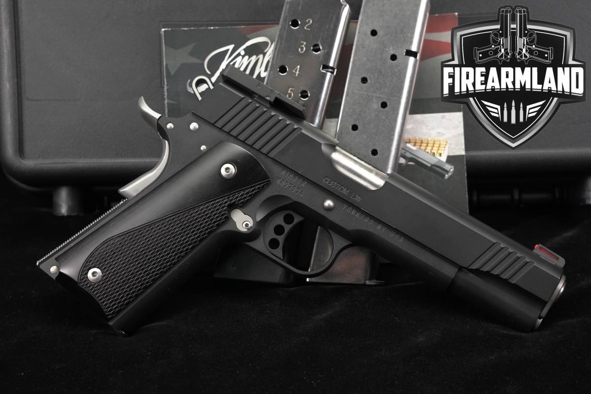 Kimber Custom LW 45 ACP 1911 Dovetail OPTICS-READY +3 MAGS & ORIG CASE