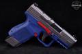 Canik METE MC9 GOA Limited Edition 9mm Luger Two-Tone Tungsten Grey & Blue in Excellent Condition Image 4