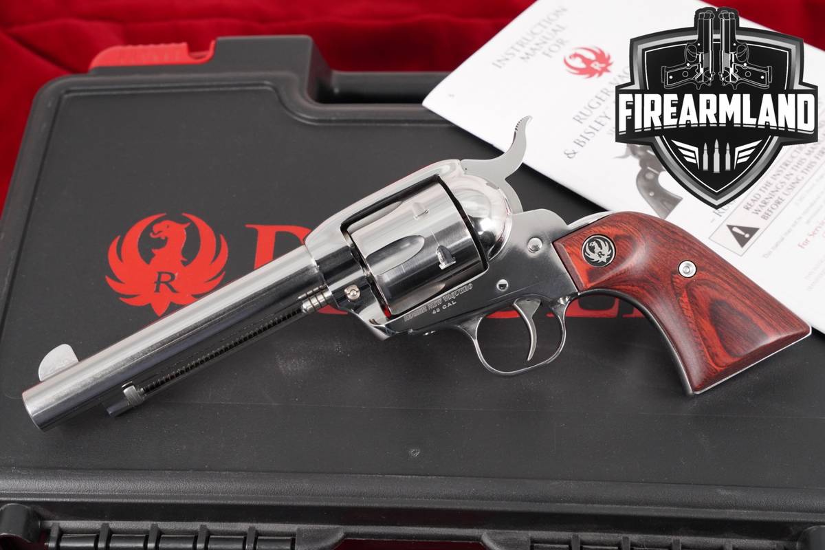 Ruger New Vaquero 45 Colt 5.5" High-Gloss Stainless +ORIG CASE