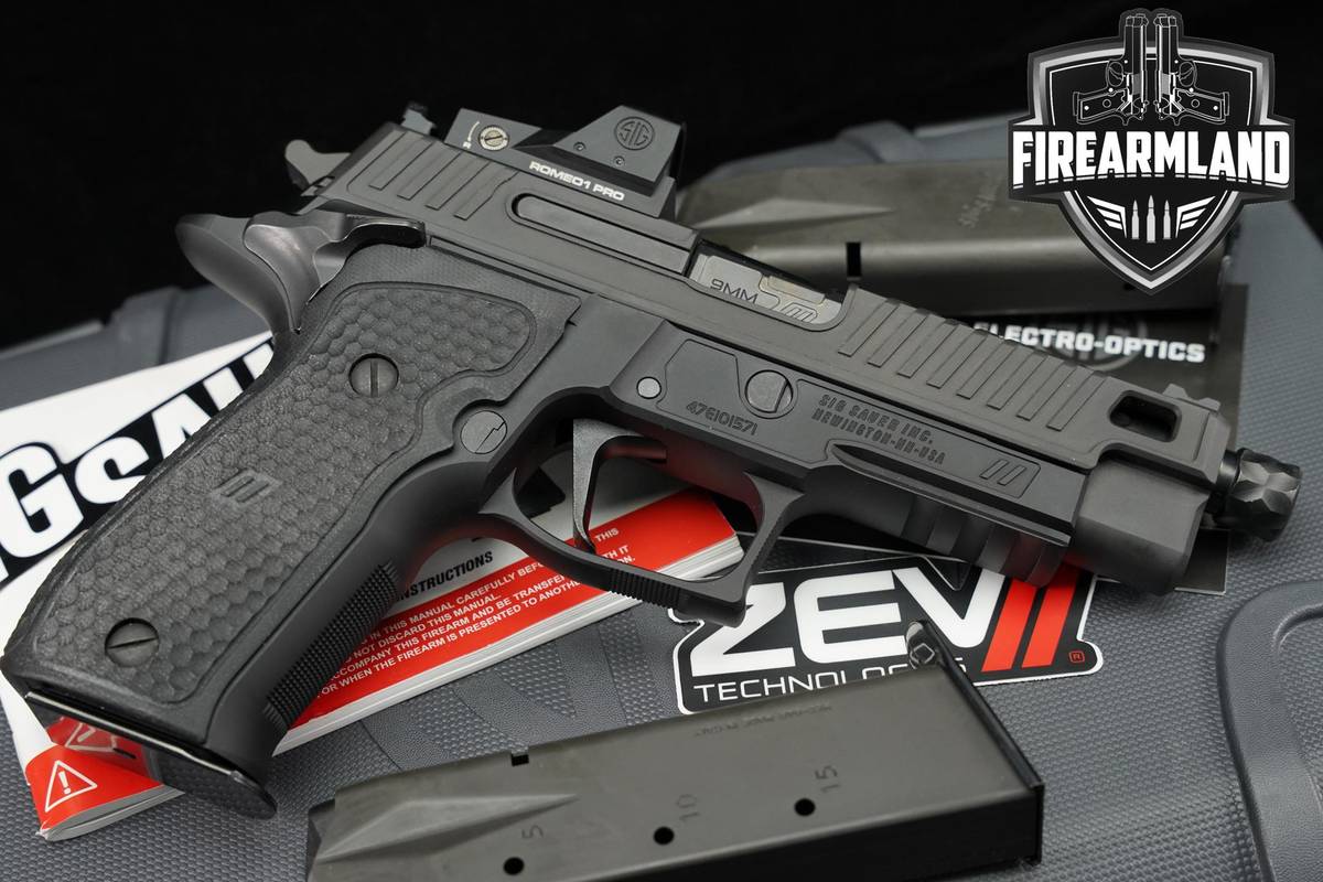 Sig Sauer P226 ZEV SAO TB RXP 9mm 4.9" P 226 +3 MAGS, ORIG CASE & OPTIC