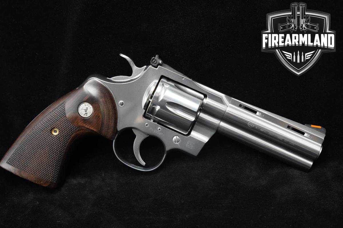 Colt Python Gen 2 357 Magnum 4.25" Polished Stainless Colt-Python ORIG CASE