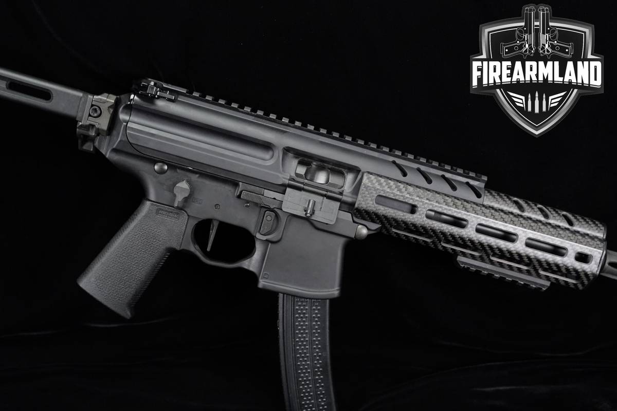 Sig Sauer MPX Pistol 9mm 6" Black & Lancer Carbon Fiber PDW M-LOK +2 MAGS