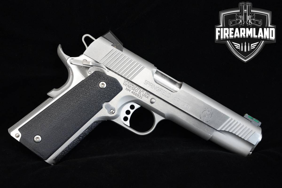 Springfield Armory Model 1911-A1 Stainless 45 ACP 1911A1 +3MAGS & ORIG CASE