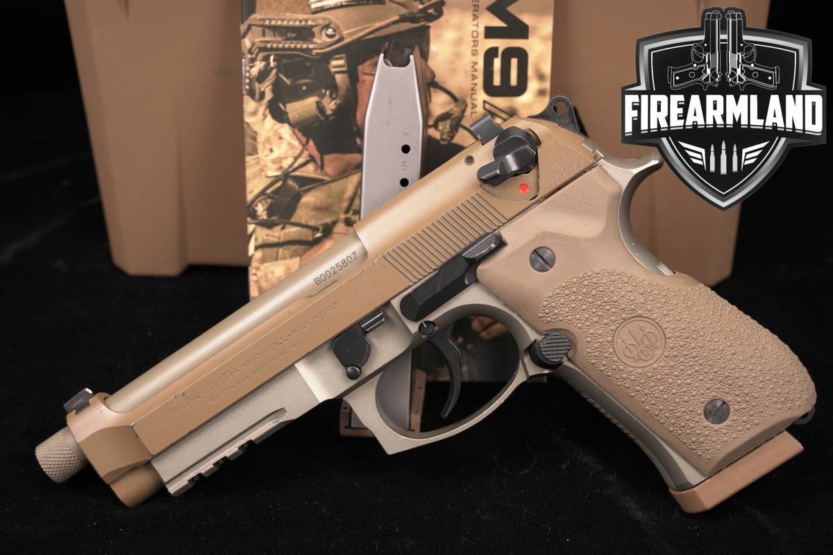 P Beretta MOD M9A3 9mm 5.1" FDE M9 A3 THREADED +2 MAGS & ORIG CASE