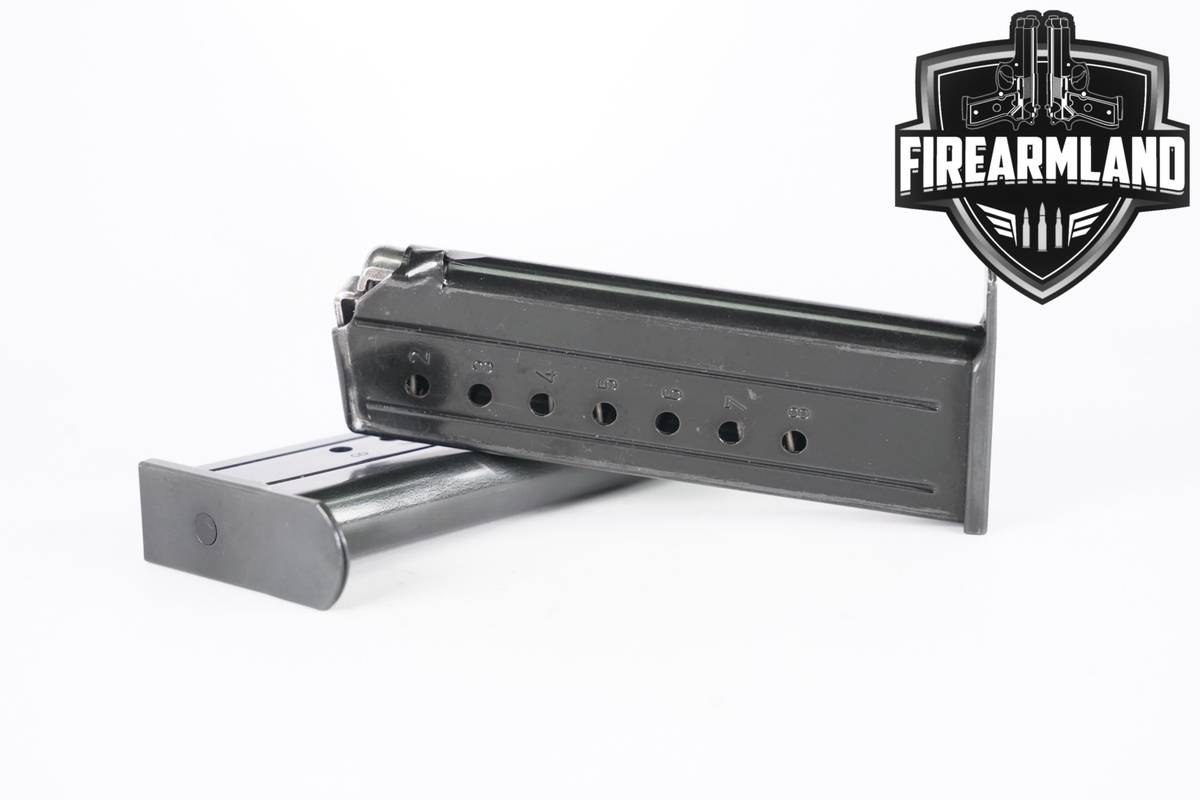 TWO (2) Heckler & Koch H&K P7/PSP/ P7M8 8-Round Magazines 9mm Luger Mags