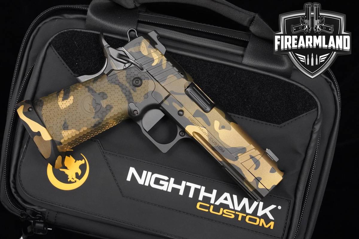 LIKE-NEW Nighthawk Custom TRS Comp 2011 9mm 4.25" Camo 1911 Nighthawk TRS