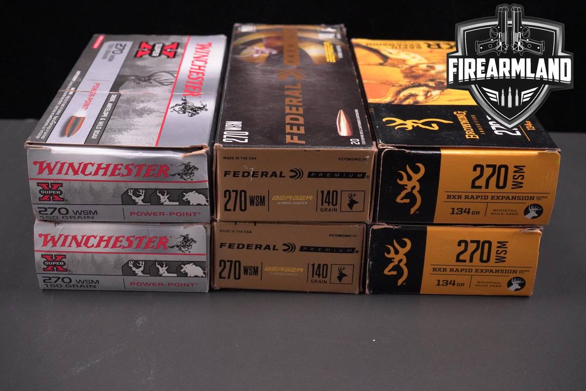 270 WSM Ammo 270-WSM Ammunition 120 ROUNDS