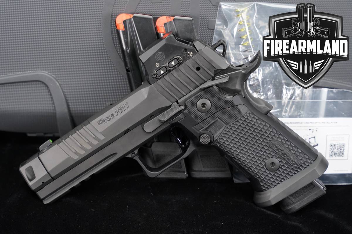OPTIC INCLUDED! Sig Sauer P211 GTO 9mm 1911 4.4" +3 MAGS, ORIG CASE &