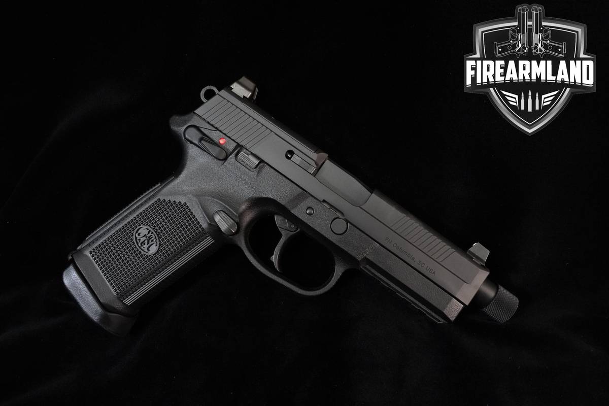 FN FNX-45 Tactical 45 ACP 5.3" Blackend Stainless FNX-45 +5 MAGS & ORIG BOX