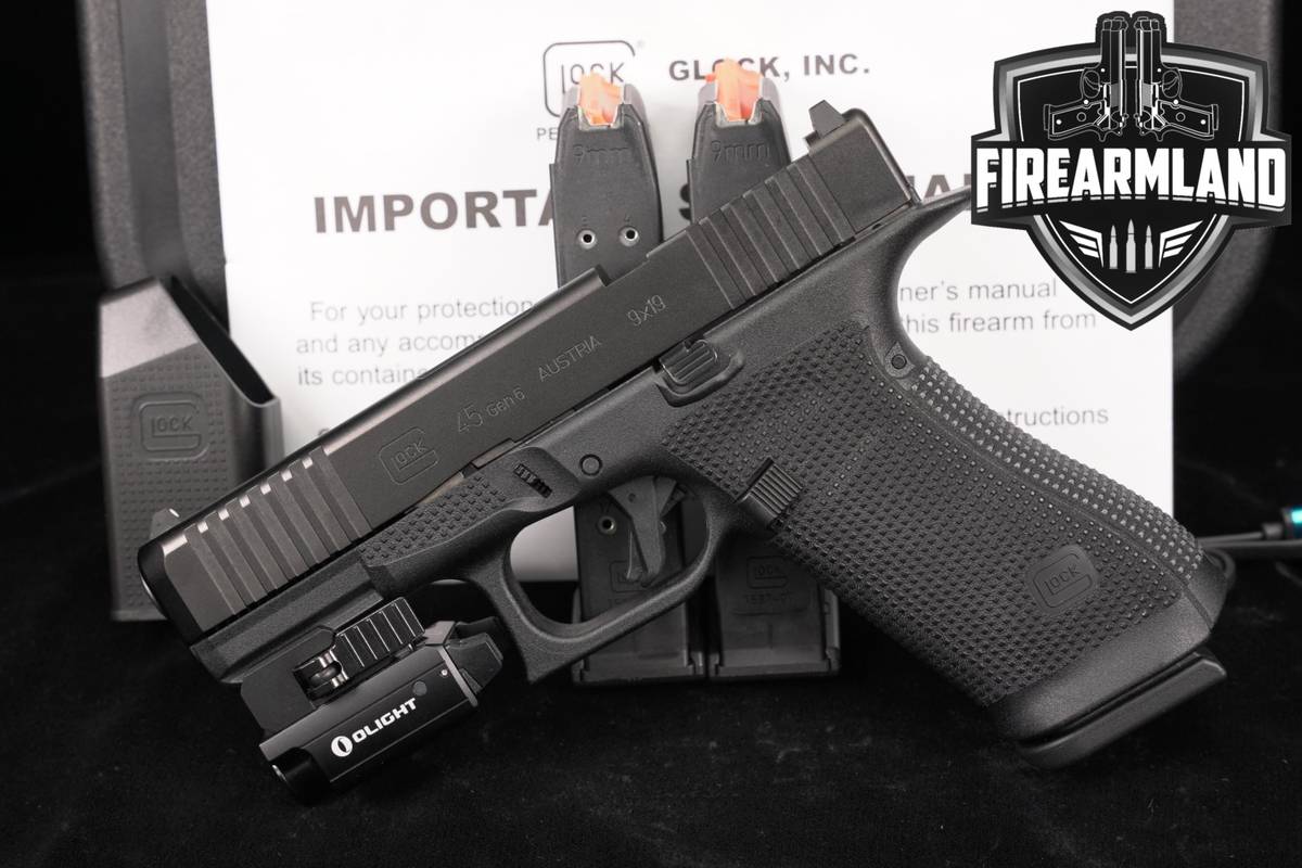 Glock 45 Gen6 ORS G45 Gen 6 9mm 4.02 +3 MAGS, ORIG CASE, LIGHT